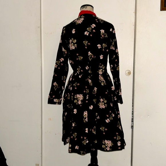 NWOT MissLook Long Sleeve Elastric Waist Sz S Floral Dress - Picture 2 of 2